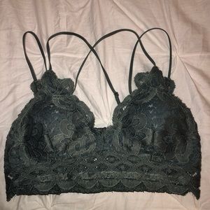 green bralette